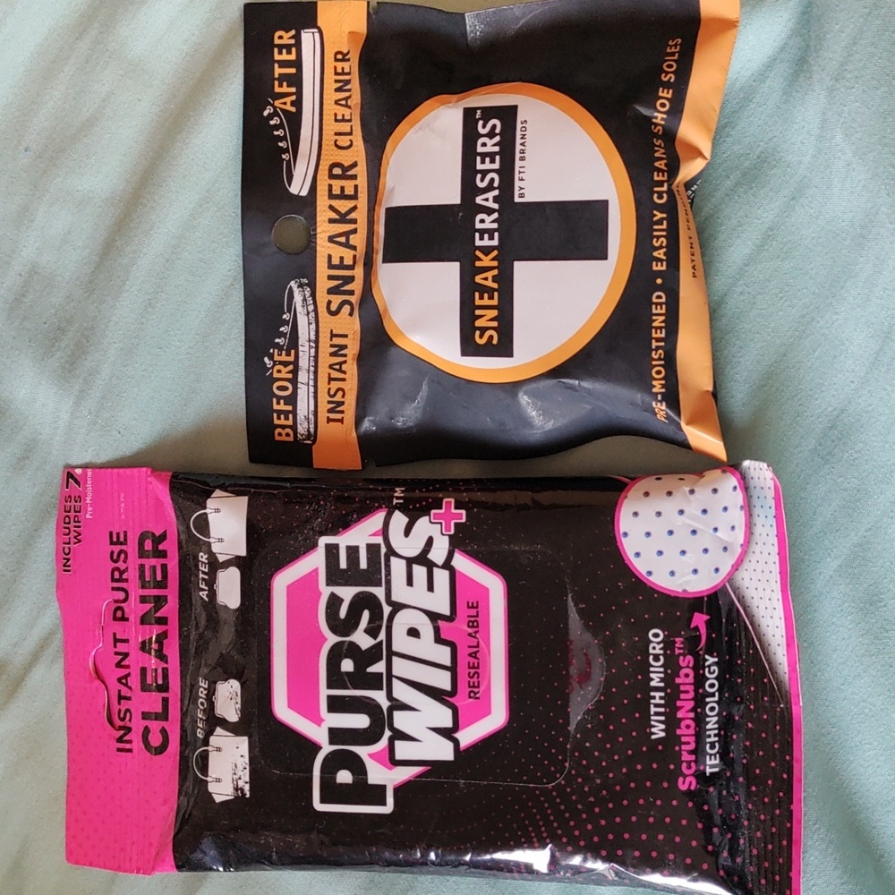 Purse Wipes and Sneaker Eraser Set